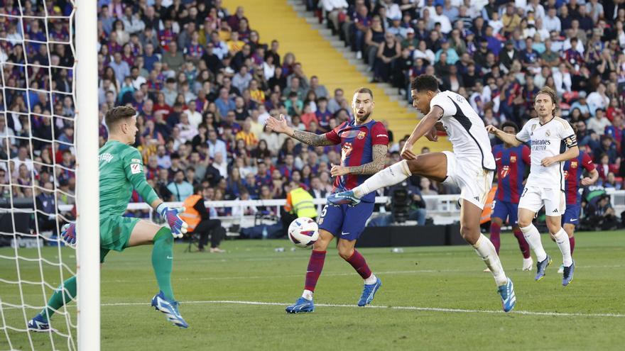 Bellingham treu la llengua al Barça en temps de descompte i dona el clàssic al Madrid (1-2)