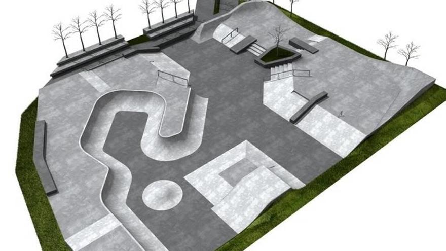 Imagen virtual de lo que proponen que sea el nuevo &#039;skatepark&#039; de Manacor.