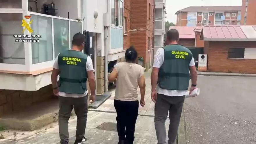 La Guardia Civil detiene a la mujer que hurtaba al descuido en viviendas habitadas en la Comarca de la Sidra