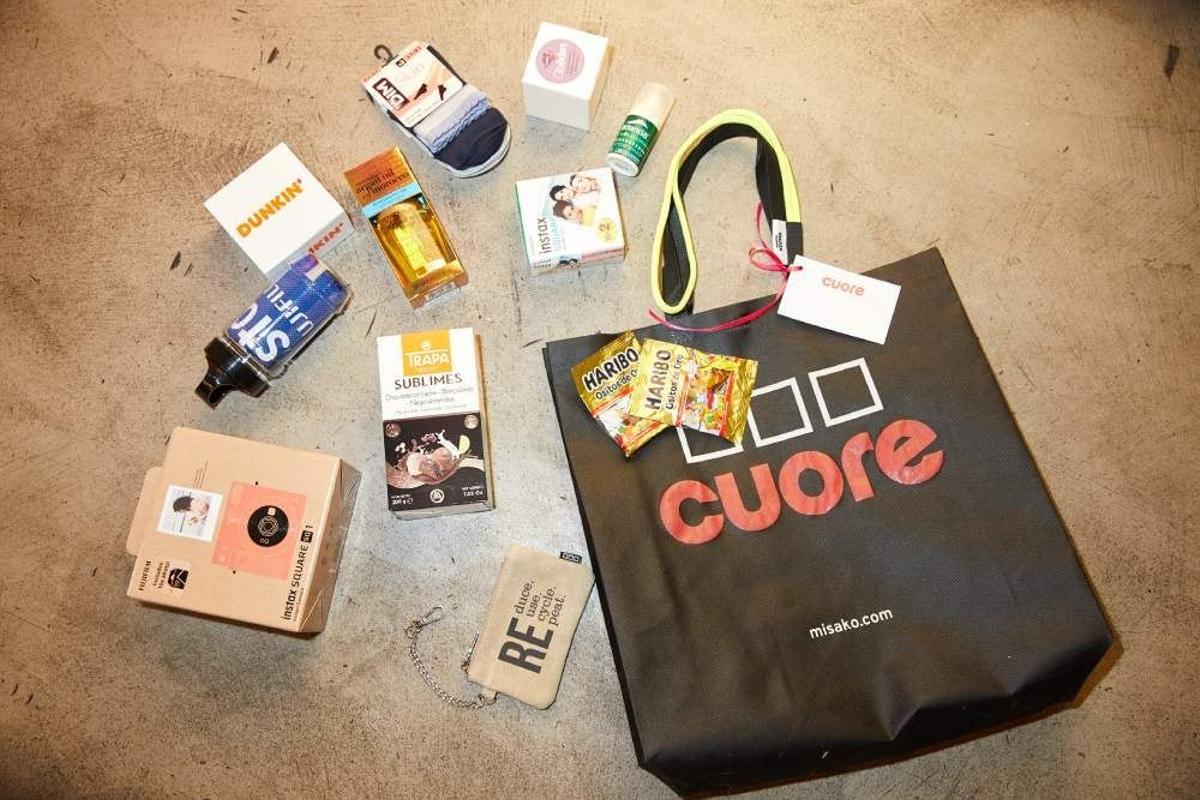 La mejor goodie bag, la de la Cuore Party (como era de esperar)