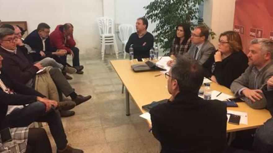 Blanch presidió ayer la ejecutiva provincial en Almassora.