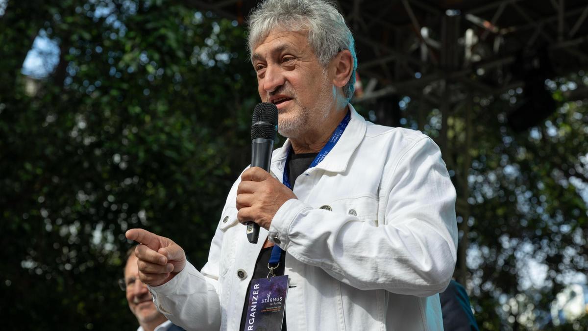 Garik Israelian, cofundador de Starmus, durante la inauguración del evento.