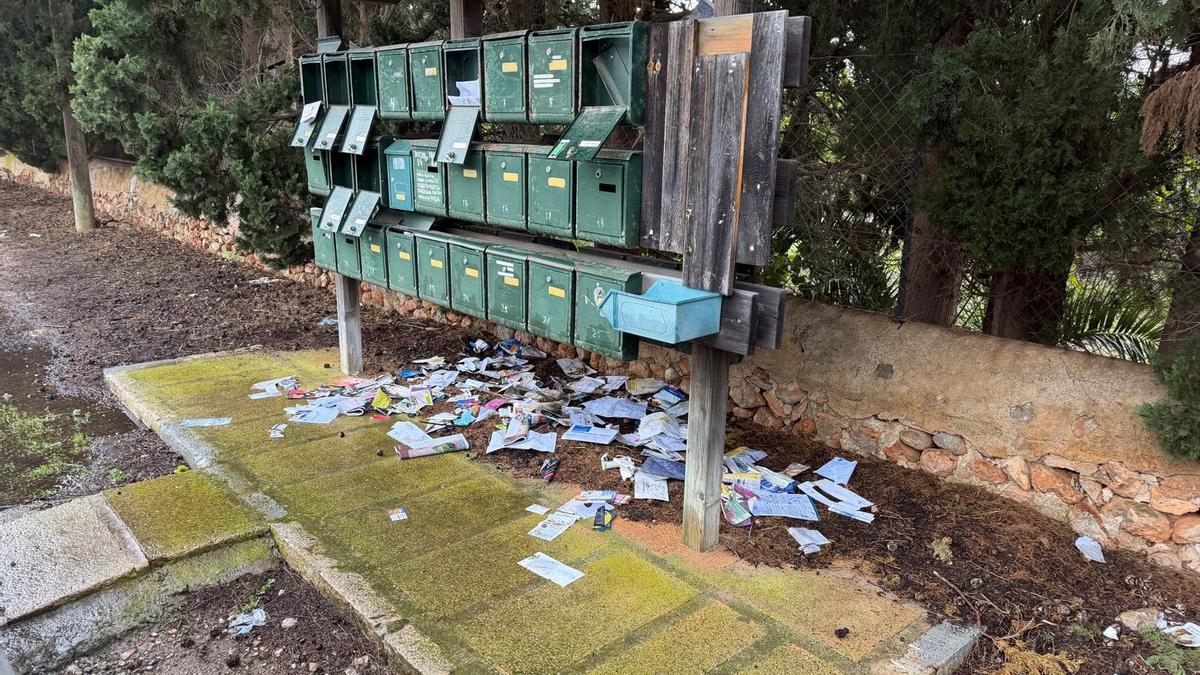 Los buzones de s'Esgleieta han sido forzados y el material que contenía ha sido sustraído