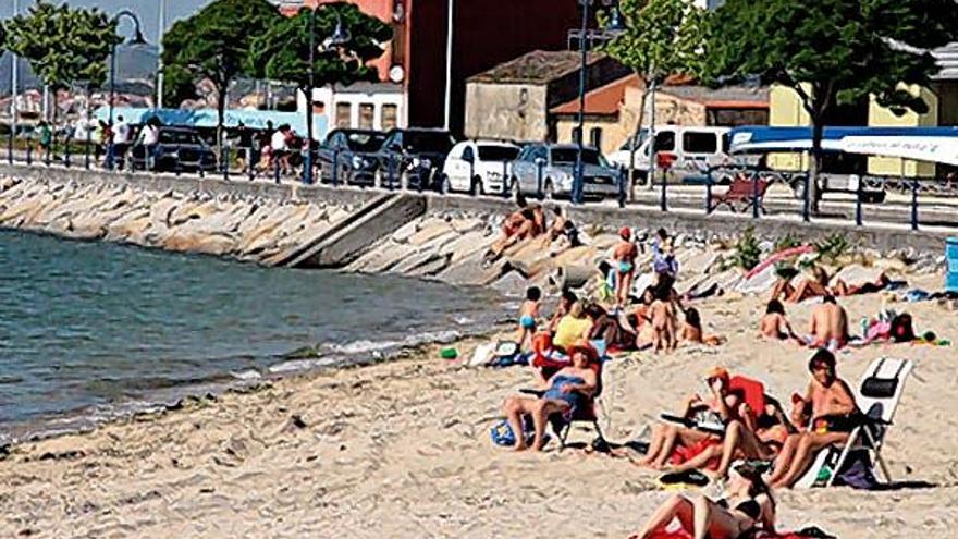 Playa de O Preguntoiro, en Vilaxoán.