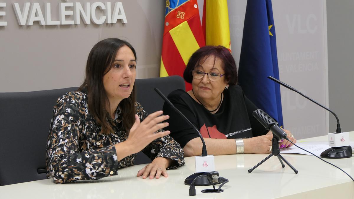 Elisa Valía y María José Broseta en la presentación de la Semana Ciudadana.