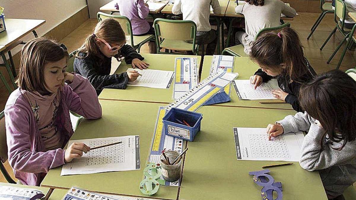 Un grupo de alumnos en clase antes del estado de alarma.