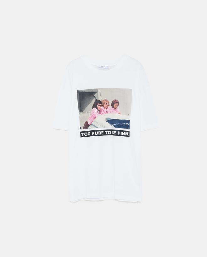Camiseta blanca de 'Grease' disponible en Zara