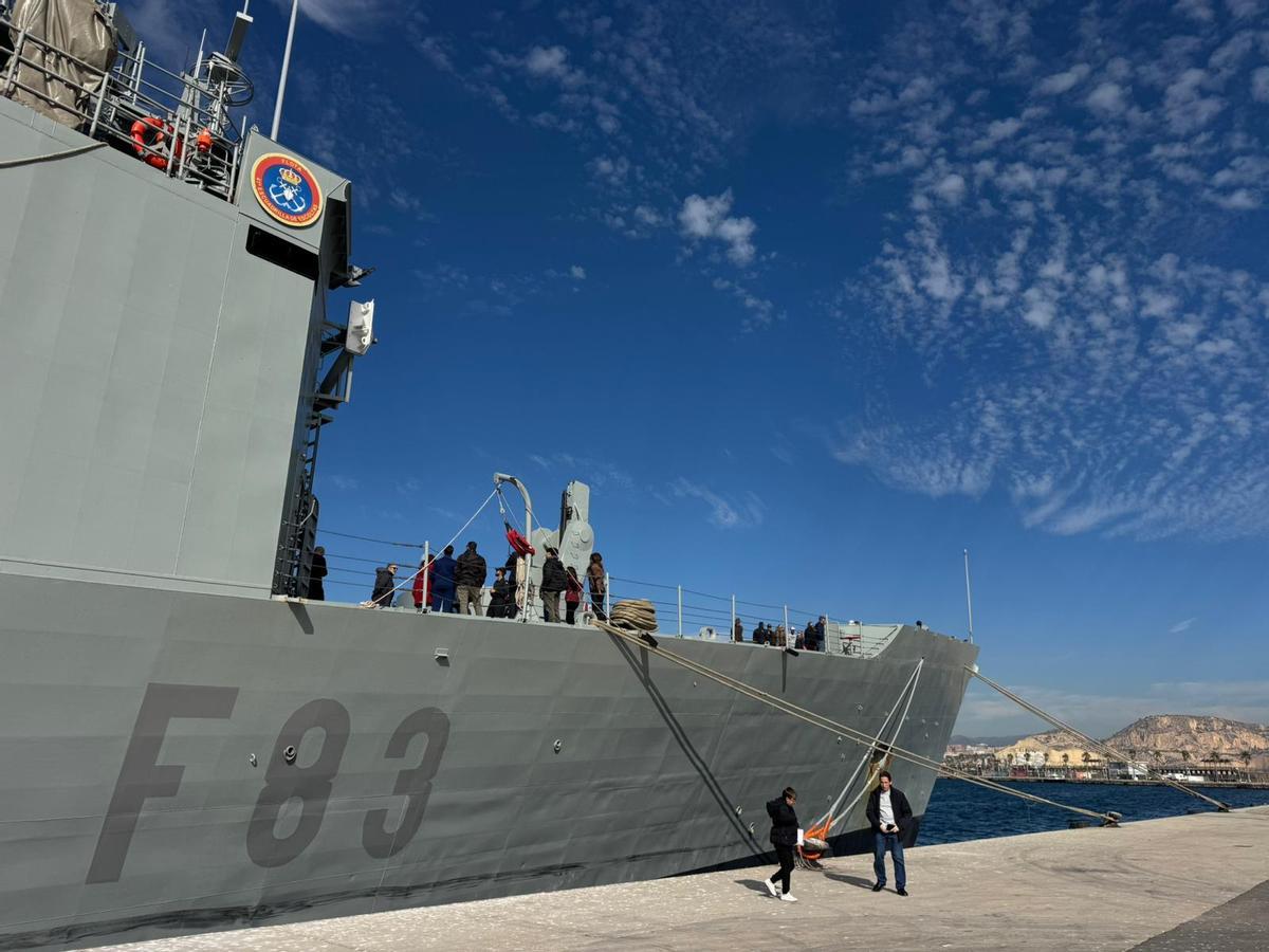 Exterior de la fragata.