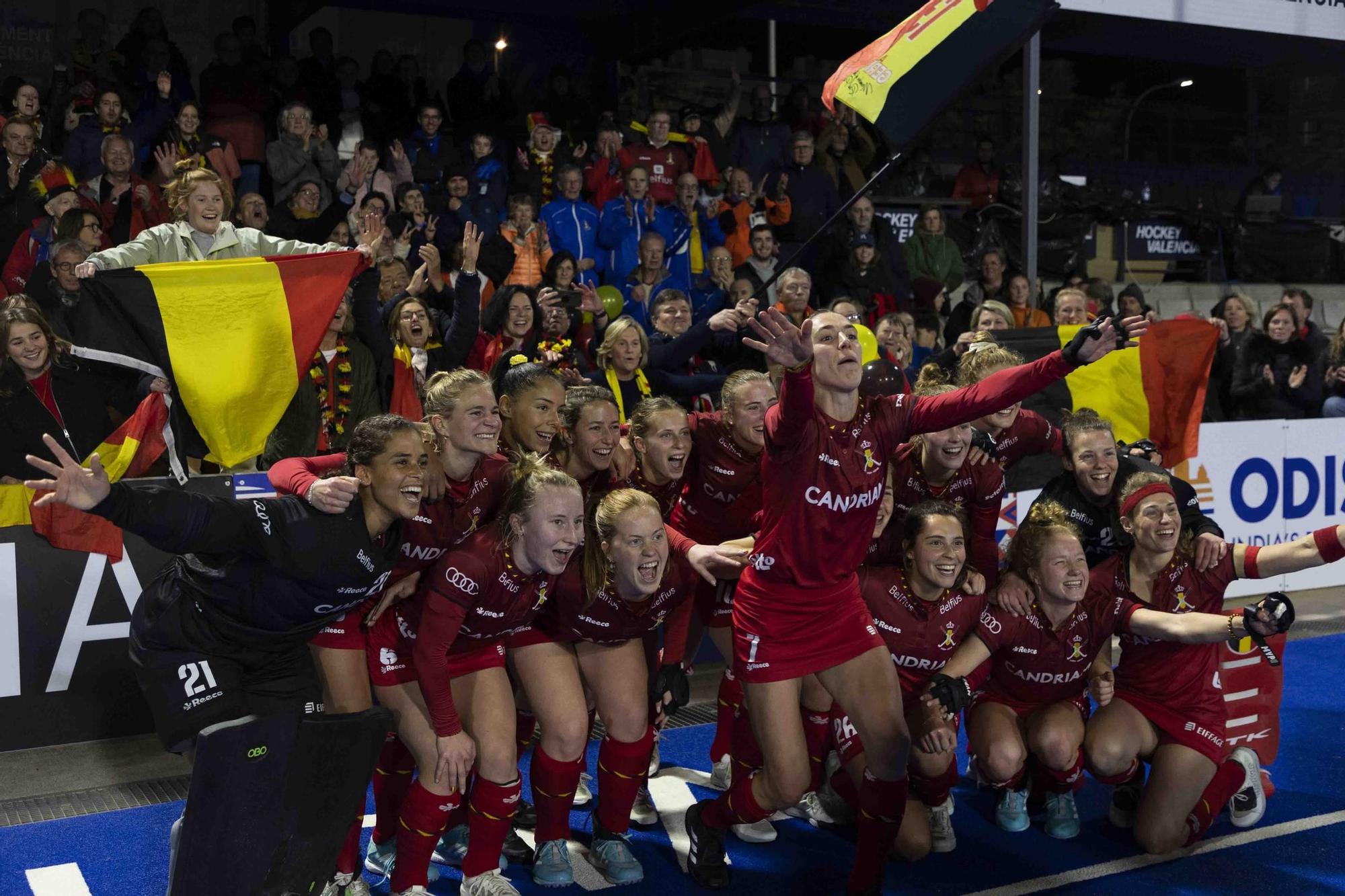 Final del Preolímpico Femenino de hockey. España - Bélgica