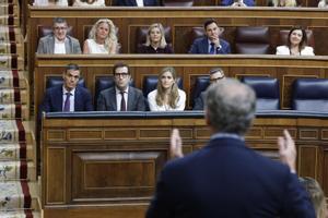 Bronca entre Sánchez y Feijóo: Señor P.S si lo sabía todo tendrá que dimitir por corrupción y si no lo sabía tendrá que dimitir por incompetente