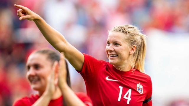 Oslo (Norway), 25/06/2022.- Ada Hegerberg during the international friendly women soccer match between Norway and New Zealand in Oslo, Norway, 25 June 2022. (Futbol, Amistoso, Nueva Zelanda, Noruega) EFE/EPA/TERJE PEDERSEN NORWAY OUT