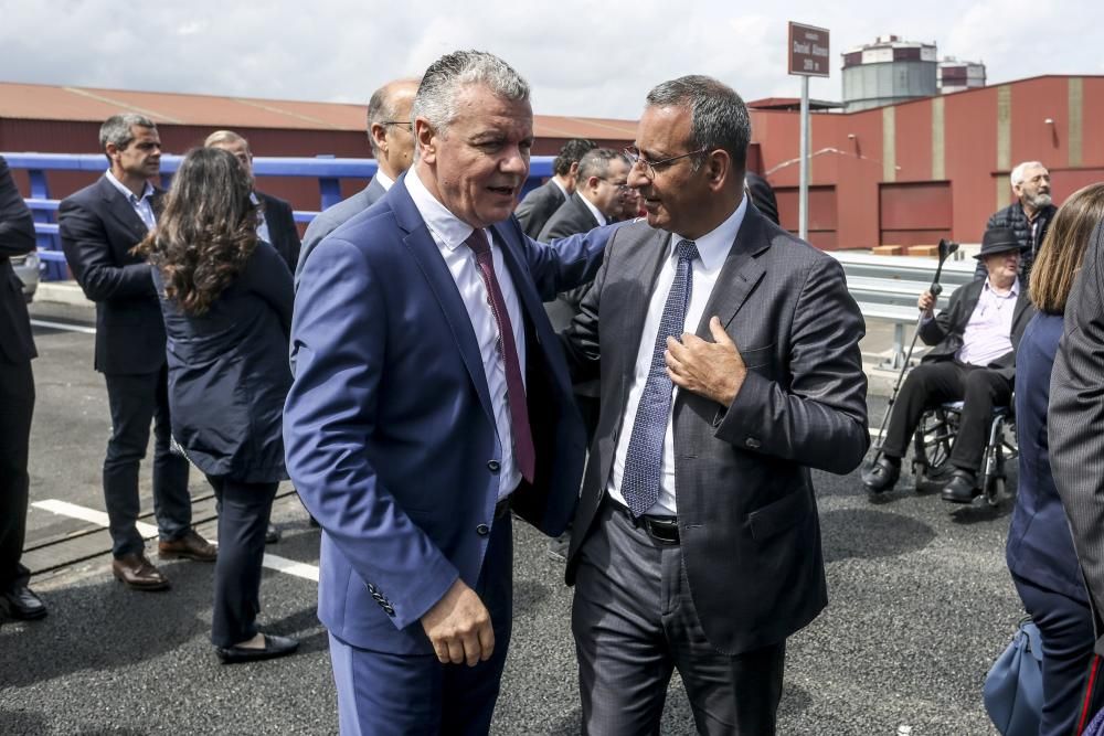 Inauguración del viaducto en homenaje a Daniel Alonso que da acceso al PEPA