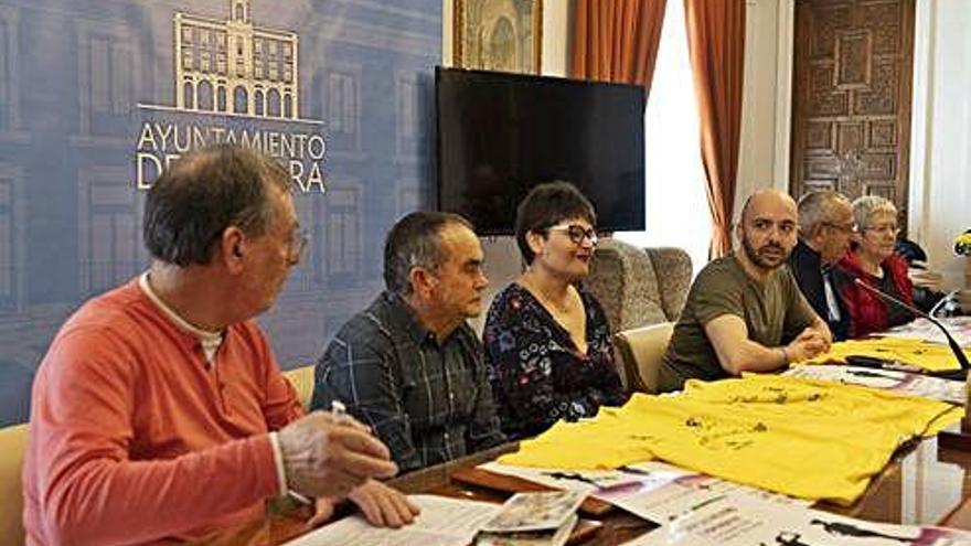 Presentación de la San Silvestre de este año, ayer en el Ayuntamiento.