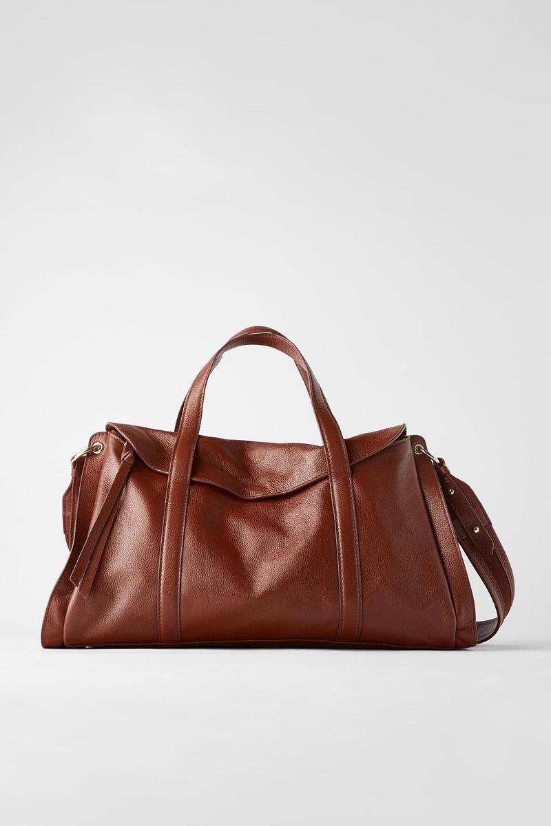 Bolso 'shopper' de piel