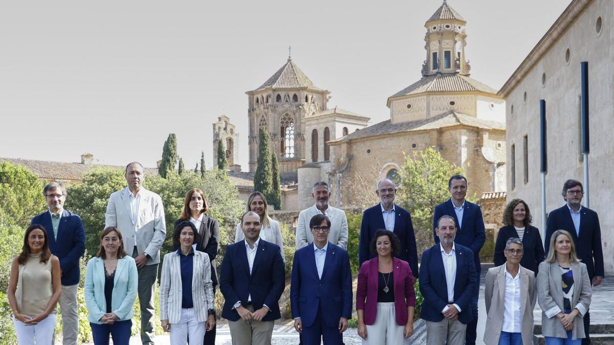 El president Salvador Illa con todos los 'consellers'.