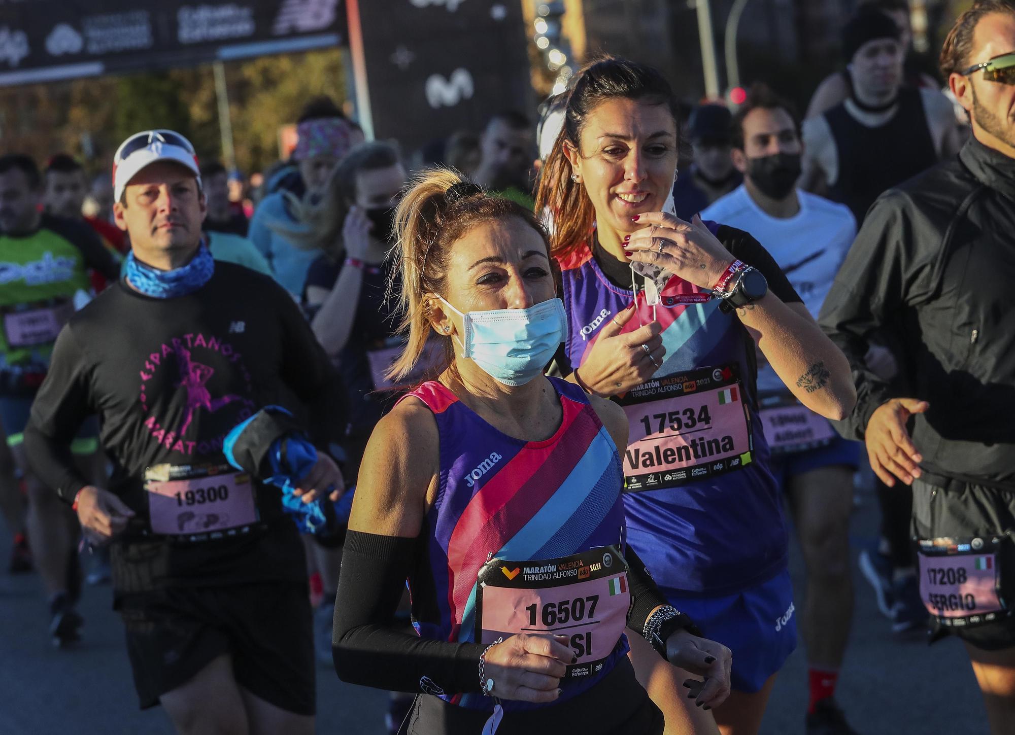 Salida del Maratón Valencia 2021