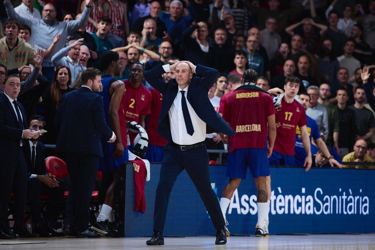 Peñarroya se lamenta de una decisión de los colegiados ante el Olympiacos