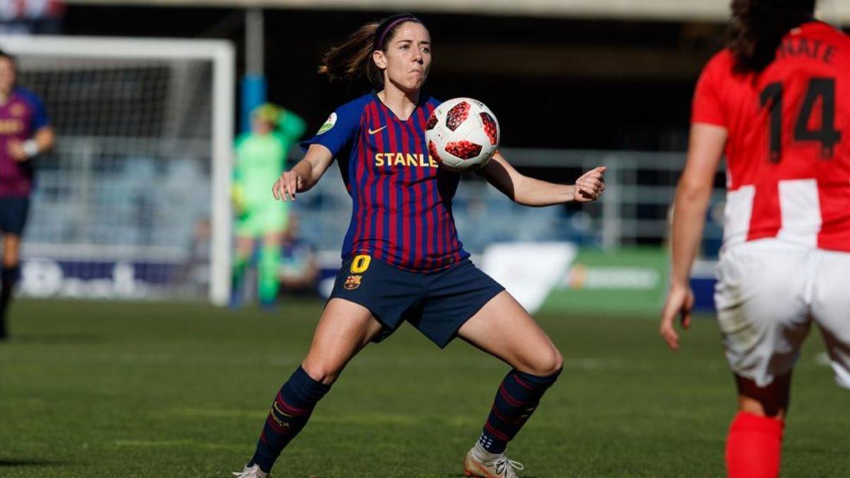 Vicky Losada en una acción contra el Athletic