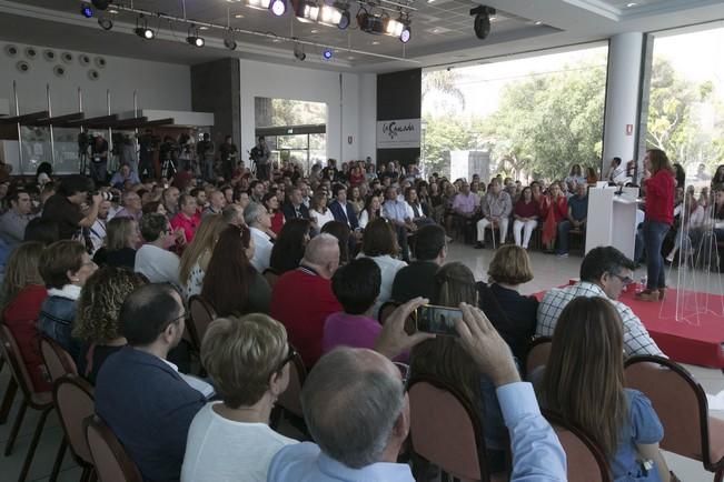 02/04/2017  POLÍTICA  mitin de Susana Díaz en la cascada para postularse como secretaria General del psc psoe celebrado en la cascada tenerife