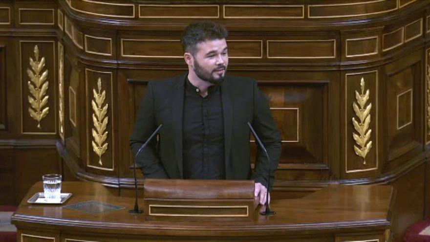 Durísimo discurso de Gabriel Rufián contra el PSOE en la investidura de Rajoy