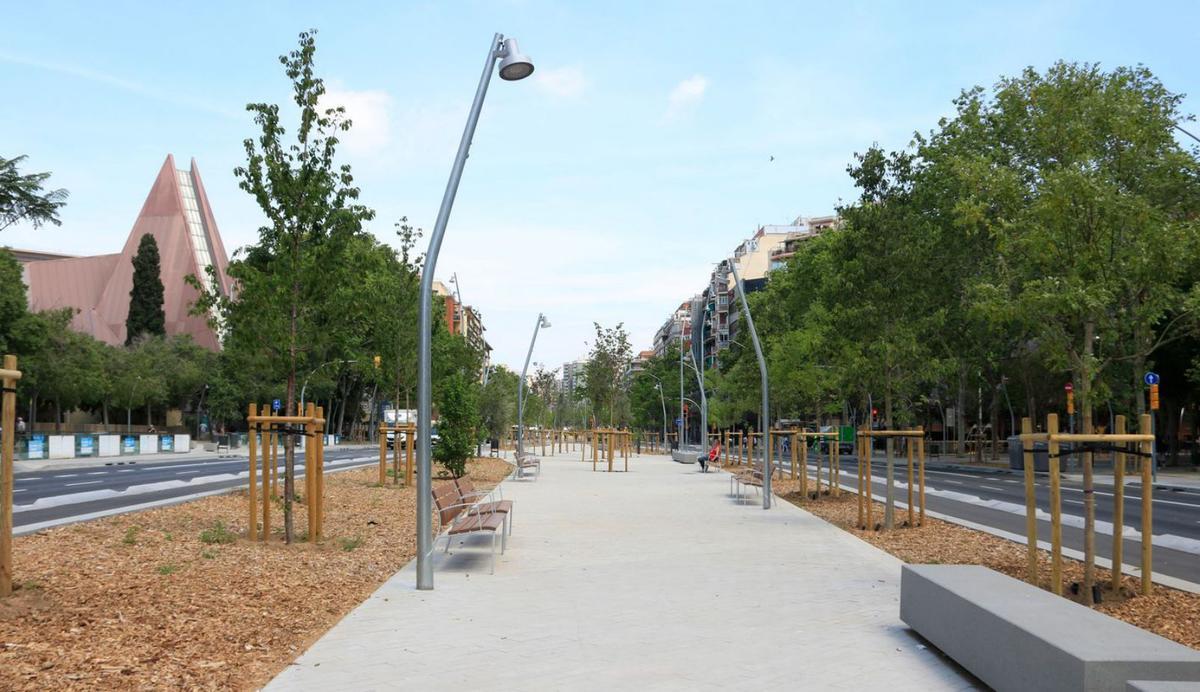 La Meridiana estrena un nou tram de la seva transformació