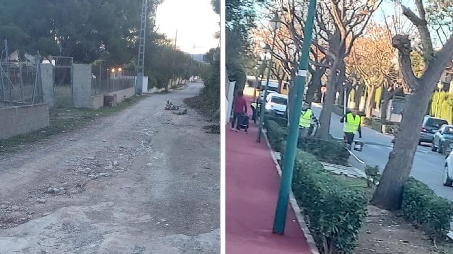 La cara y la cruz de las urbanizaciones de Bétera: de calles sin asfaltar a carriles bici