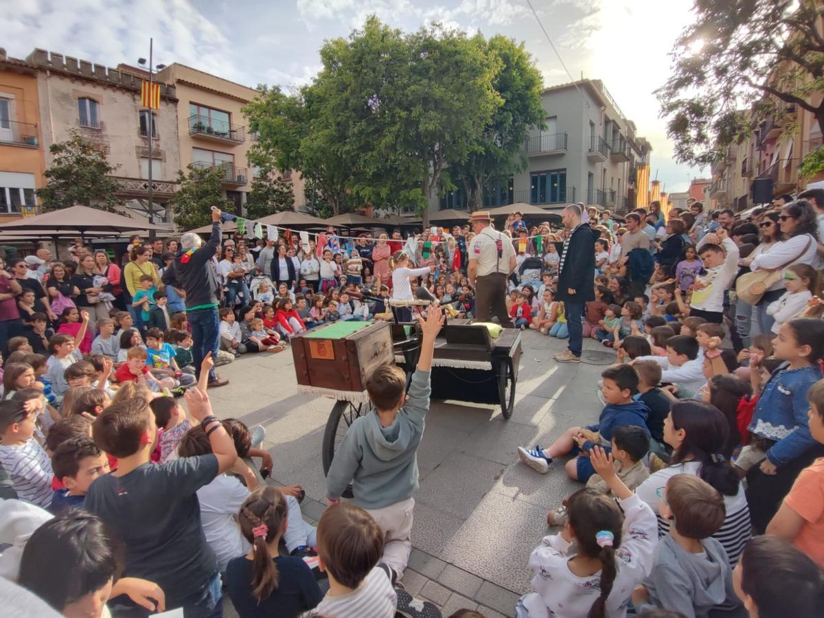 Un espectacle de l'edició passada del festival Flors i Violes de Palafrugell.