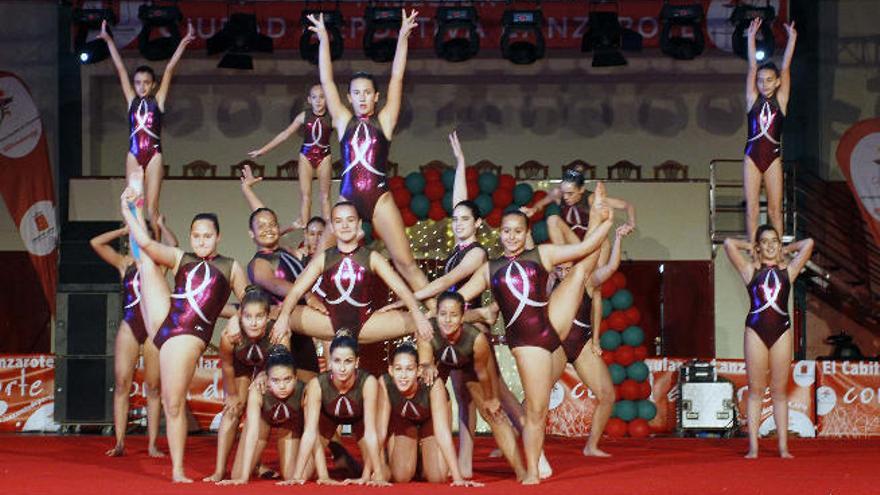 Festival de gimnasia solidaria en Arrecife