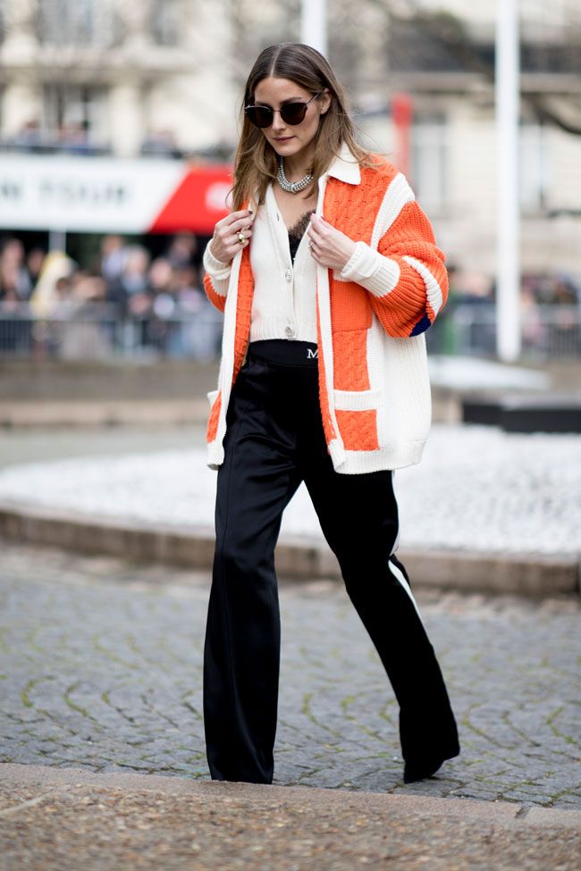 El look de Olivia Palermo para el desfile de Miu Miu en París