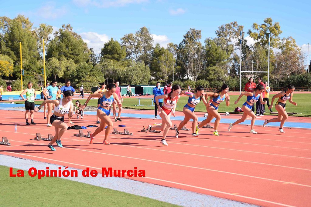 Regional absoluto y sub-23 de atletismo en Lorca (I)