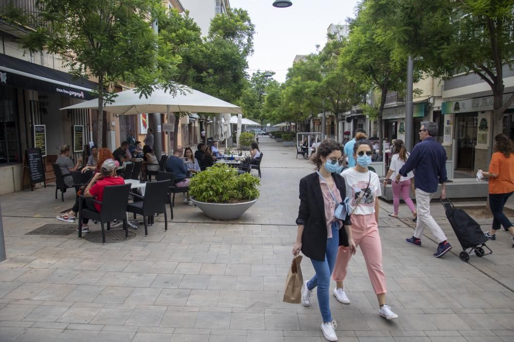 Santa Catalina a medio gas en el primer día festivo desde la apertura de terrazas