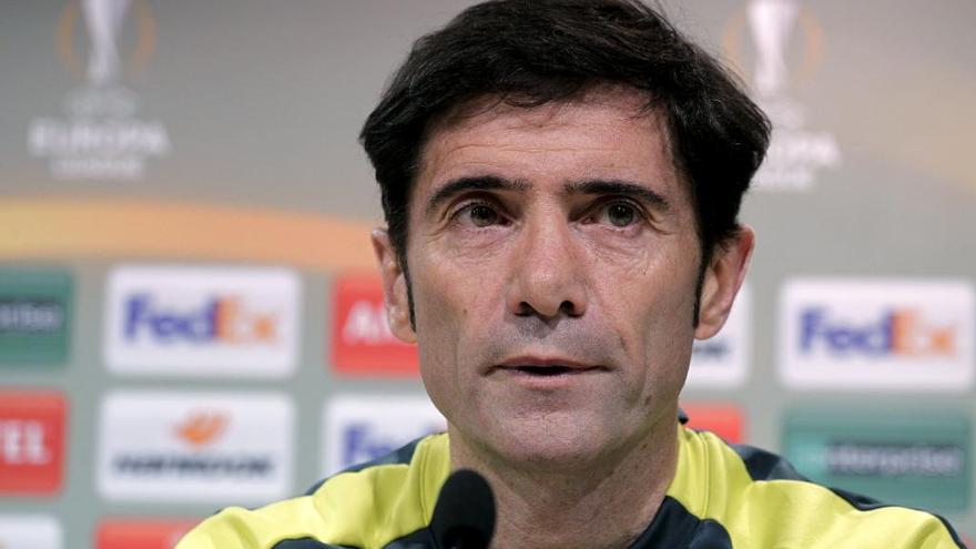 Marcelino en su etapa de entrenador del Villarreal.