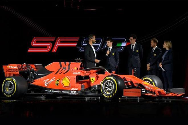 Ferrari presenta el SF90, el coche de Vettel y Leclerc para 2019