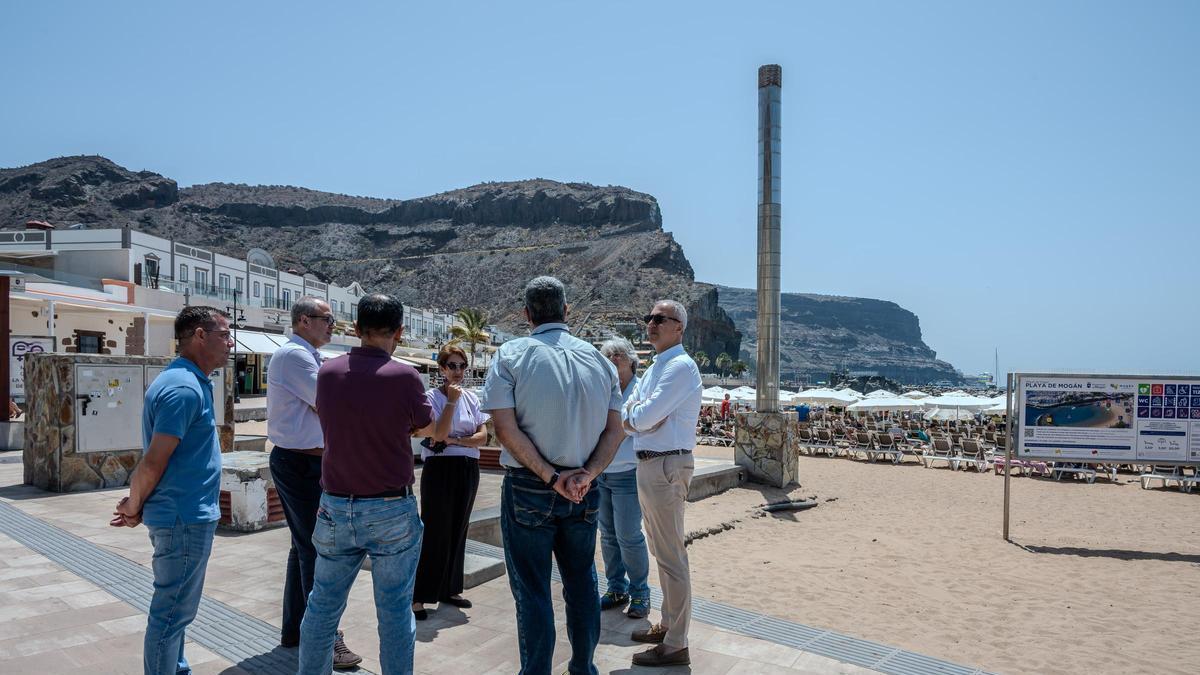 La estación de bombeo de Playa de Mogán saldrá de la arena