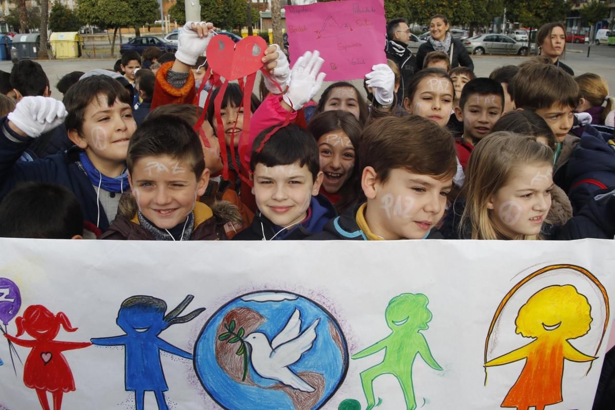 Los escolares cordobeses celebran el día de la paz