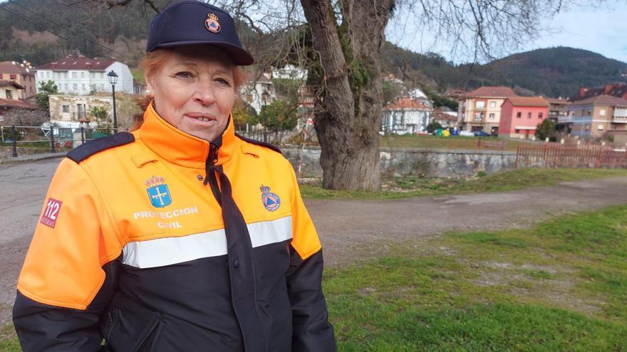 Natividad Pérez, hace unos días, en Cornellana.