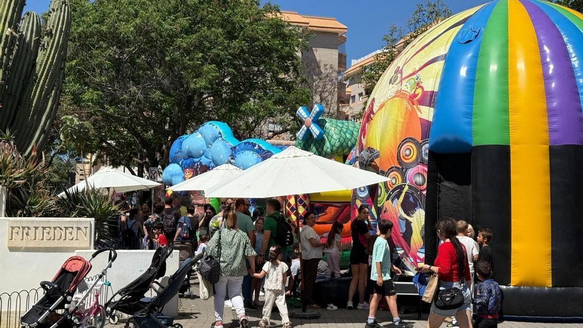 Hinchables en el Parque de la Paz, en el Día de las Familías el año pasado.