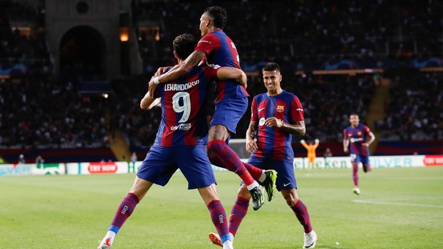 FC Barcelona - Amberes | El gol de Lewandowski