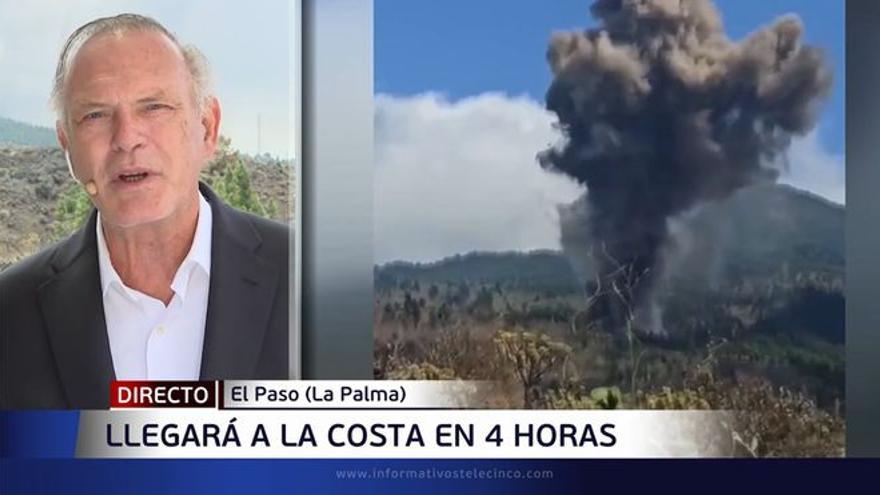 Piqueras sale de plató para informar del volcán desde La Palma: &quot;Esto es impresionante&quot;.
