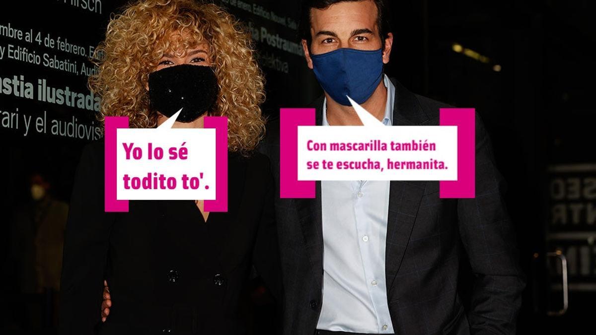 Sheila y Mario Casas en un evento