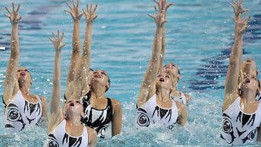 Archivo. El equipo español de natación sincronizada