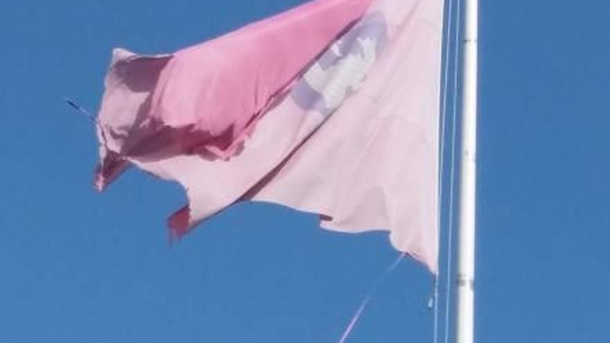 La bandera de la avenida del Mar.