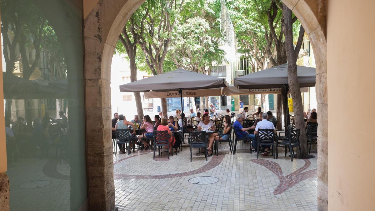 Una terraza en Elche