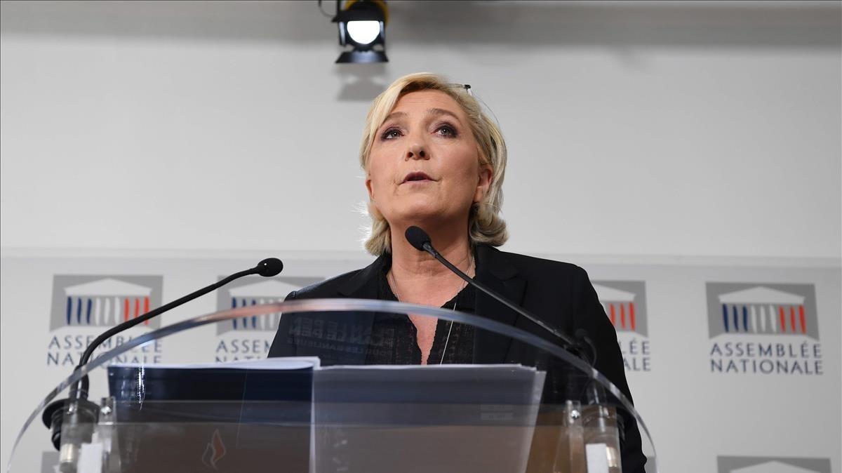 zentauroepp43457960 head of the front national far right party marine le pen giv180528121915