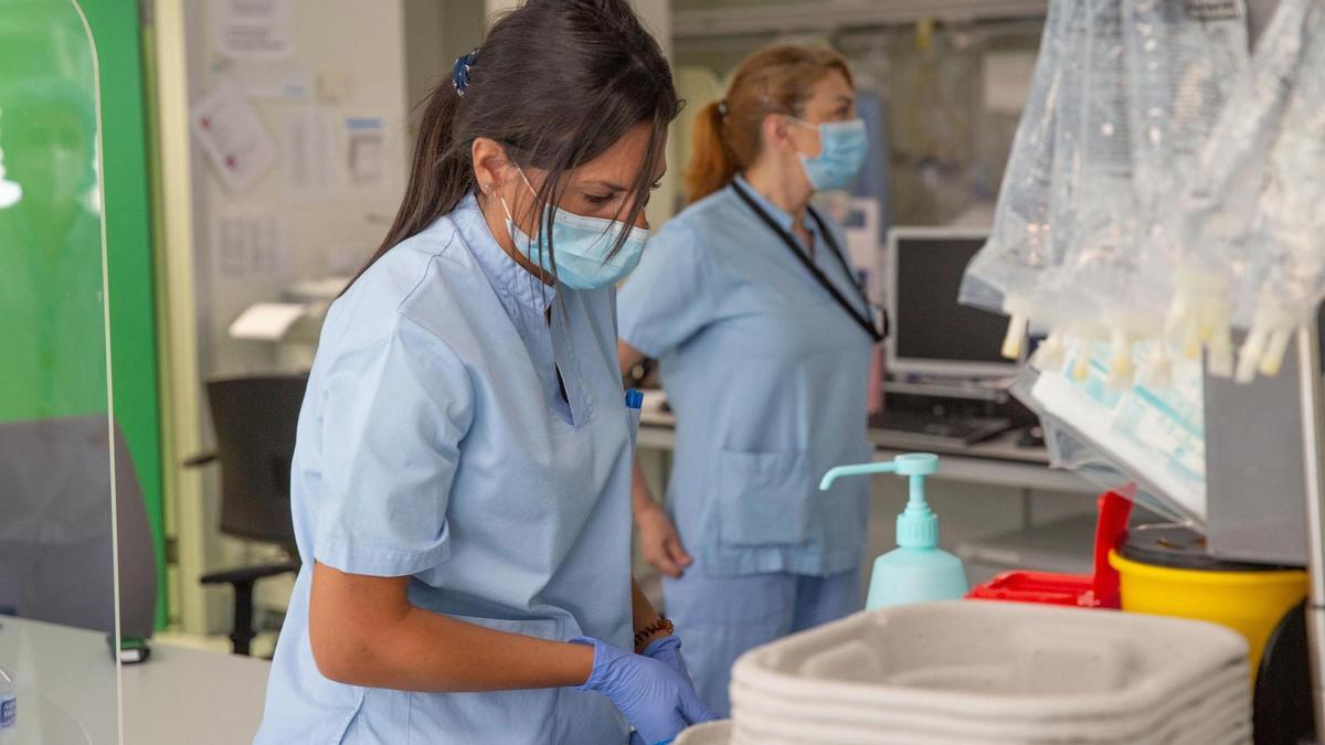 Personal de enfermería en un hospital.