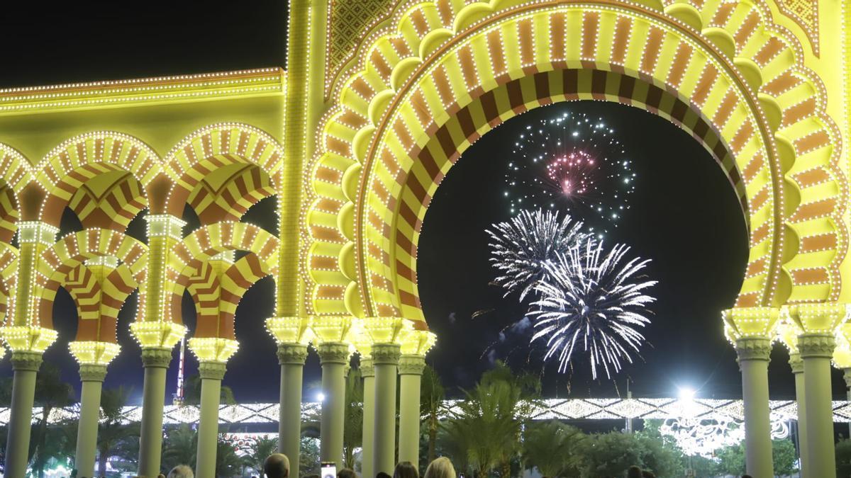 Alumbrado e inauguración de la Feria de Córdoba 2023, este sábado.