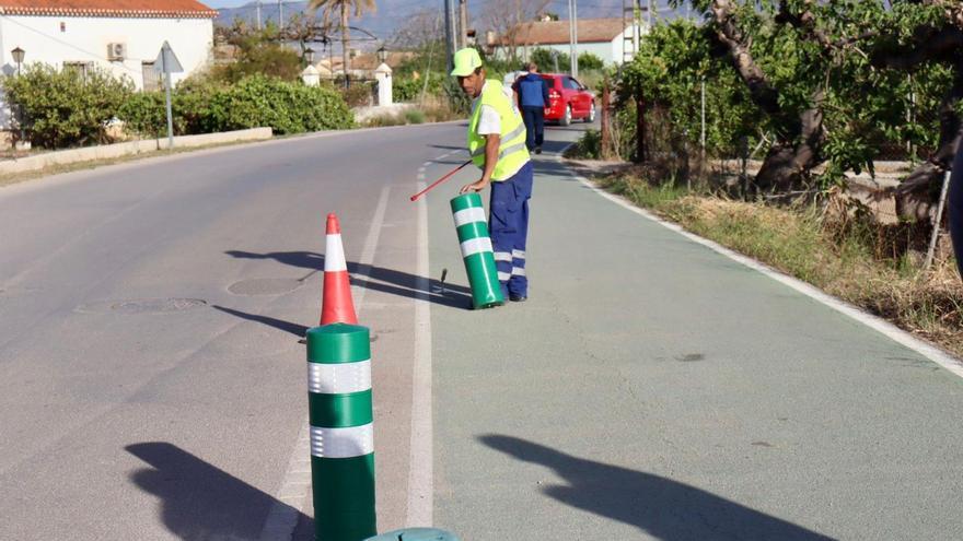 Mejoran la seguridad del carril bici de Cazalla en Lorca