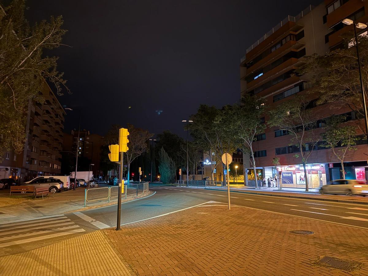 El apagón anoche en una calle del Picarral.