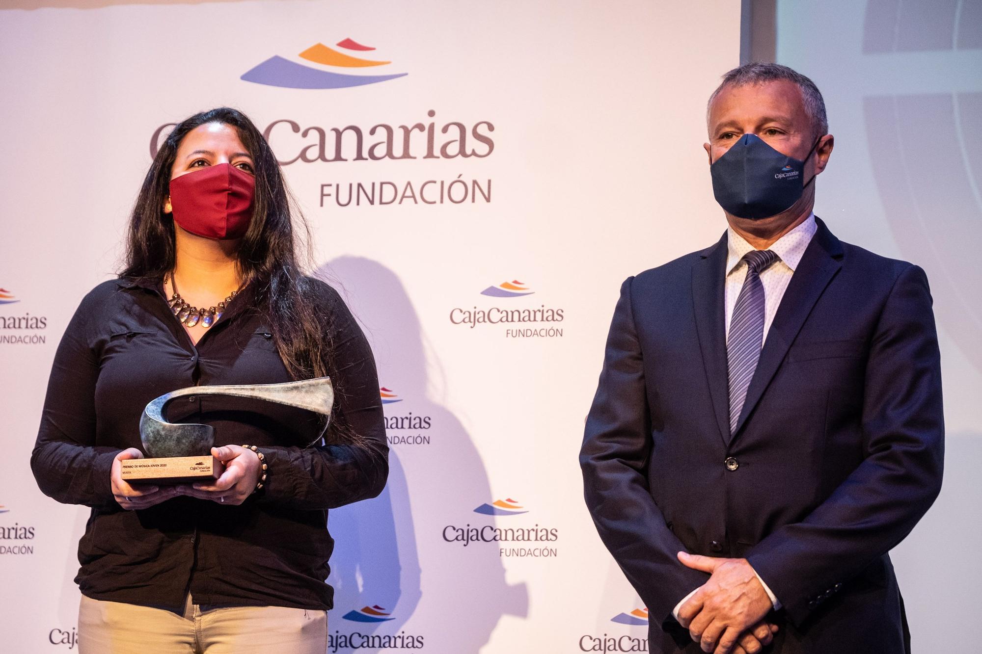 Entrega de los premios culturales de CajaCanarias 2020