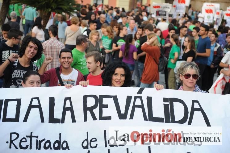 Manifestación contra la LOMCE en Murcia